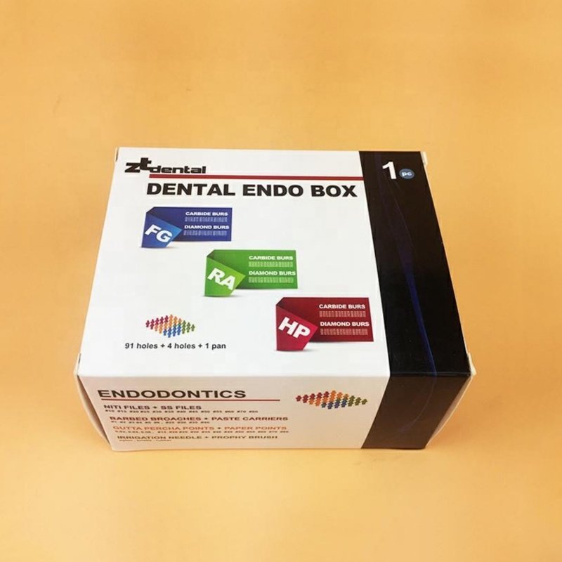 Autoclavable 9 Small Holes + 4 Big Holes + 1 Ponds Dental Plastic Endodontic Holder Solid core Endo Box