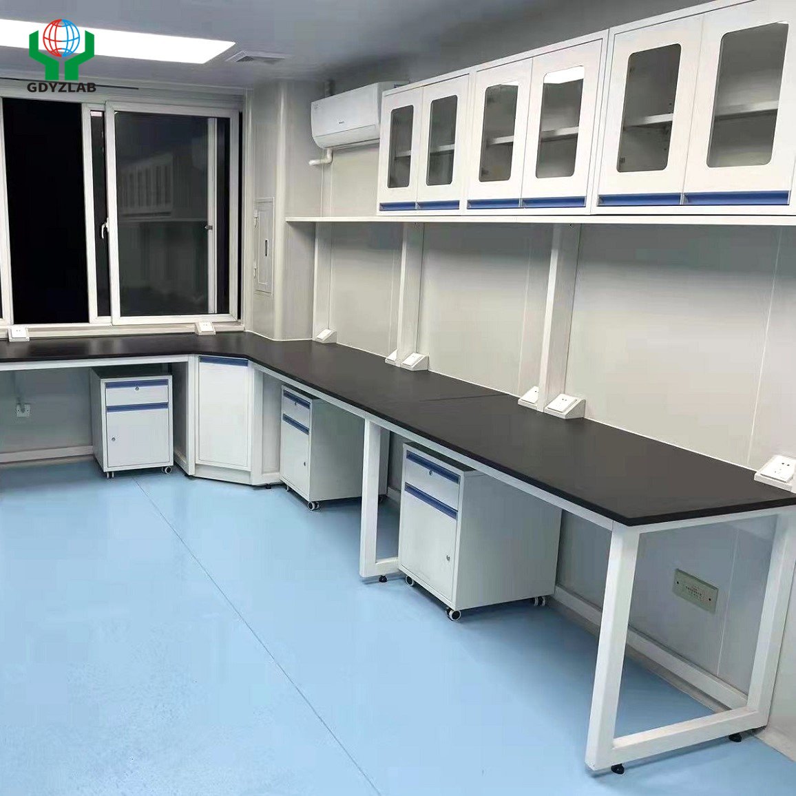 2024 Trend Hot selling Chemiscal Resistance Heavy Duty All steel Workbench Work table Laboratory furniture school desk