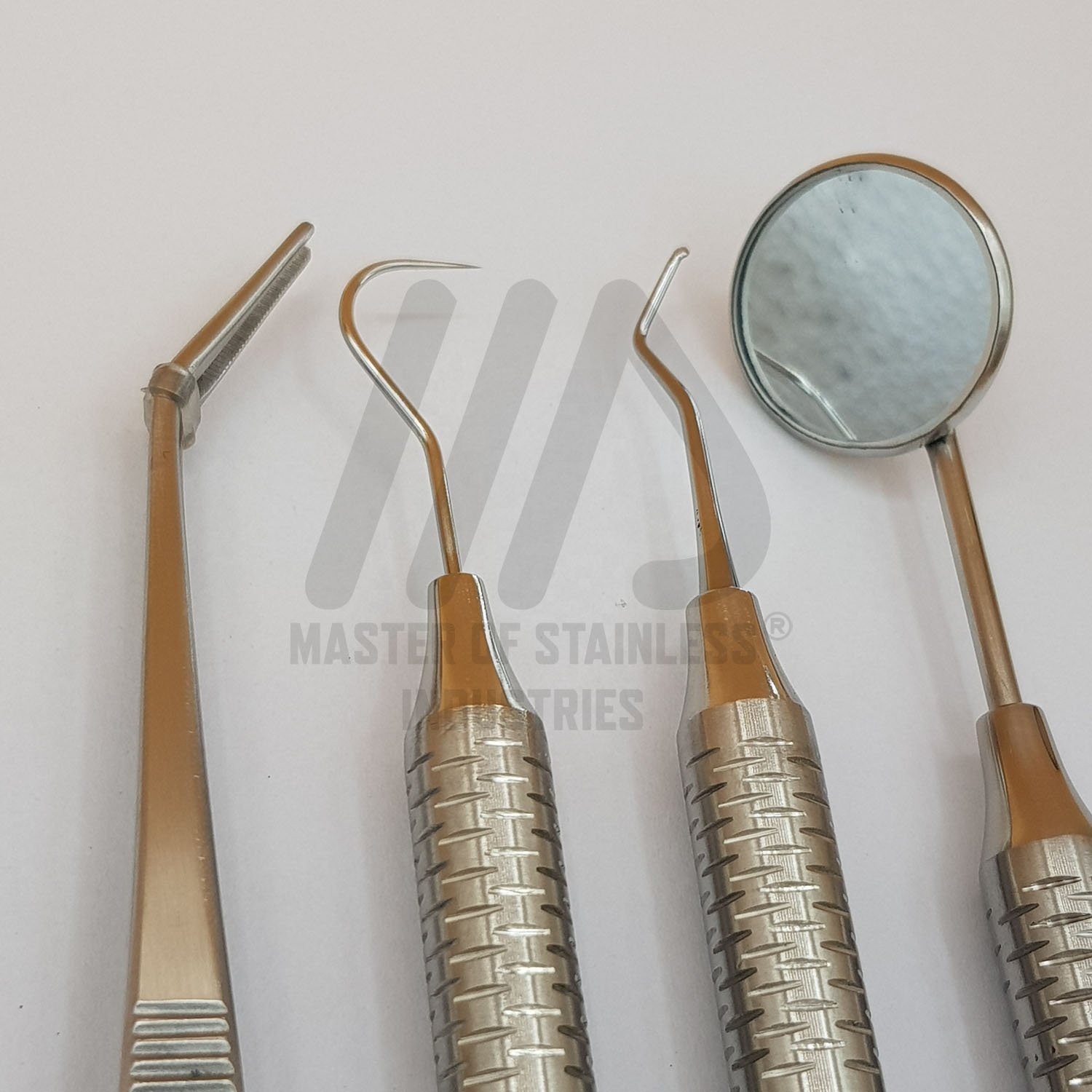 High Quality dental instruments 304 stainless steel hollow handle diagnostic instruments dental equipment tooth basic exam set