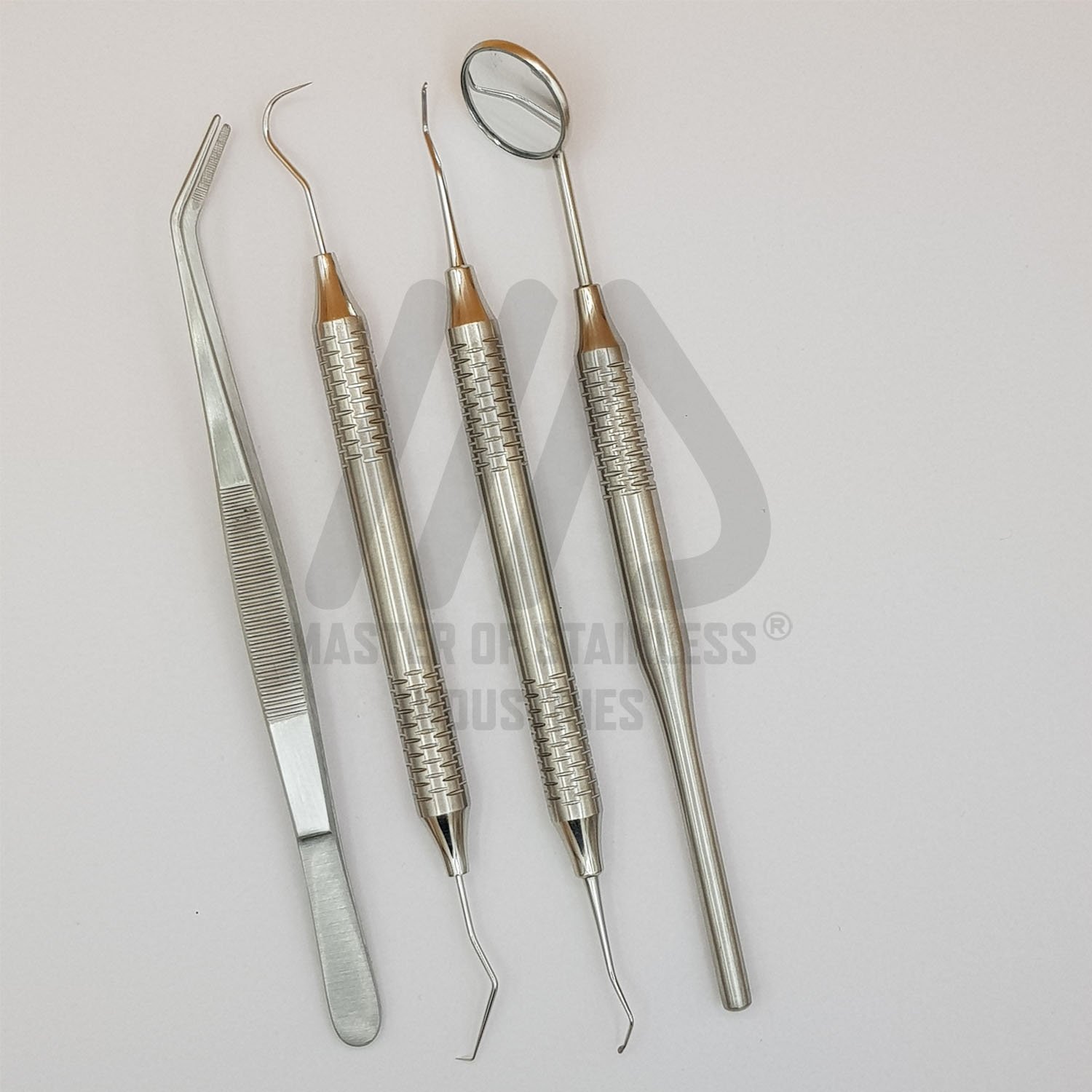 High Quality dental instruments 304 stainless steel hollow handle diagnostic instruments dental equipment tooth basic exam set