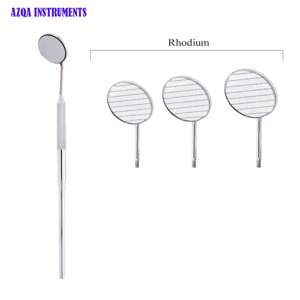 Stainless steel Dental use mouth examination mirror with handle Dental Glass Mirror Dentist Grip Handle Tool For Teeth Mouth