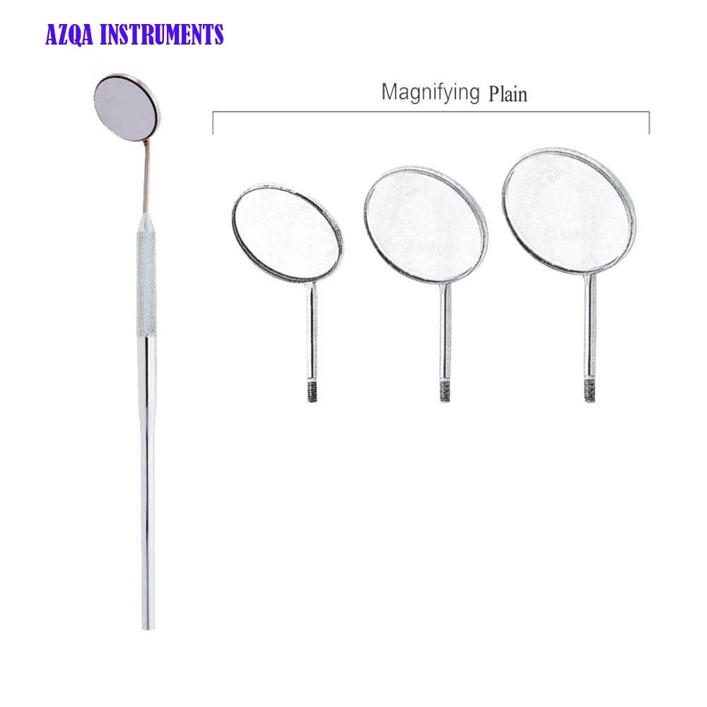 Stainless steel Dental use mouth examination mirror with handle Dental Glass Mirror Dentist Grip Handle Tool For Teeth Mouth