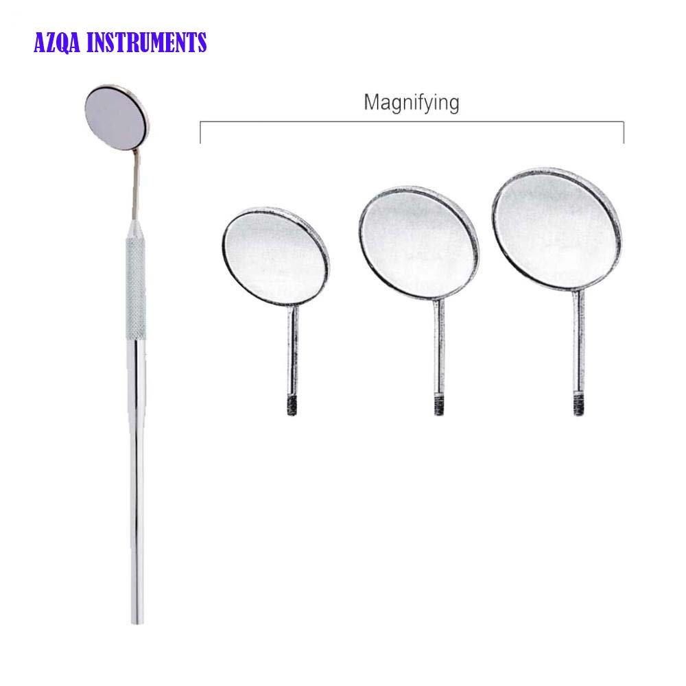 Stainless steel Dental use mouth examination mirror with handle Dental Glass Mirror Dentist Grip Handle Tool For Teeth Mouth