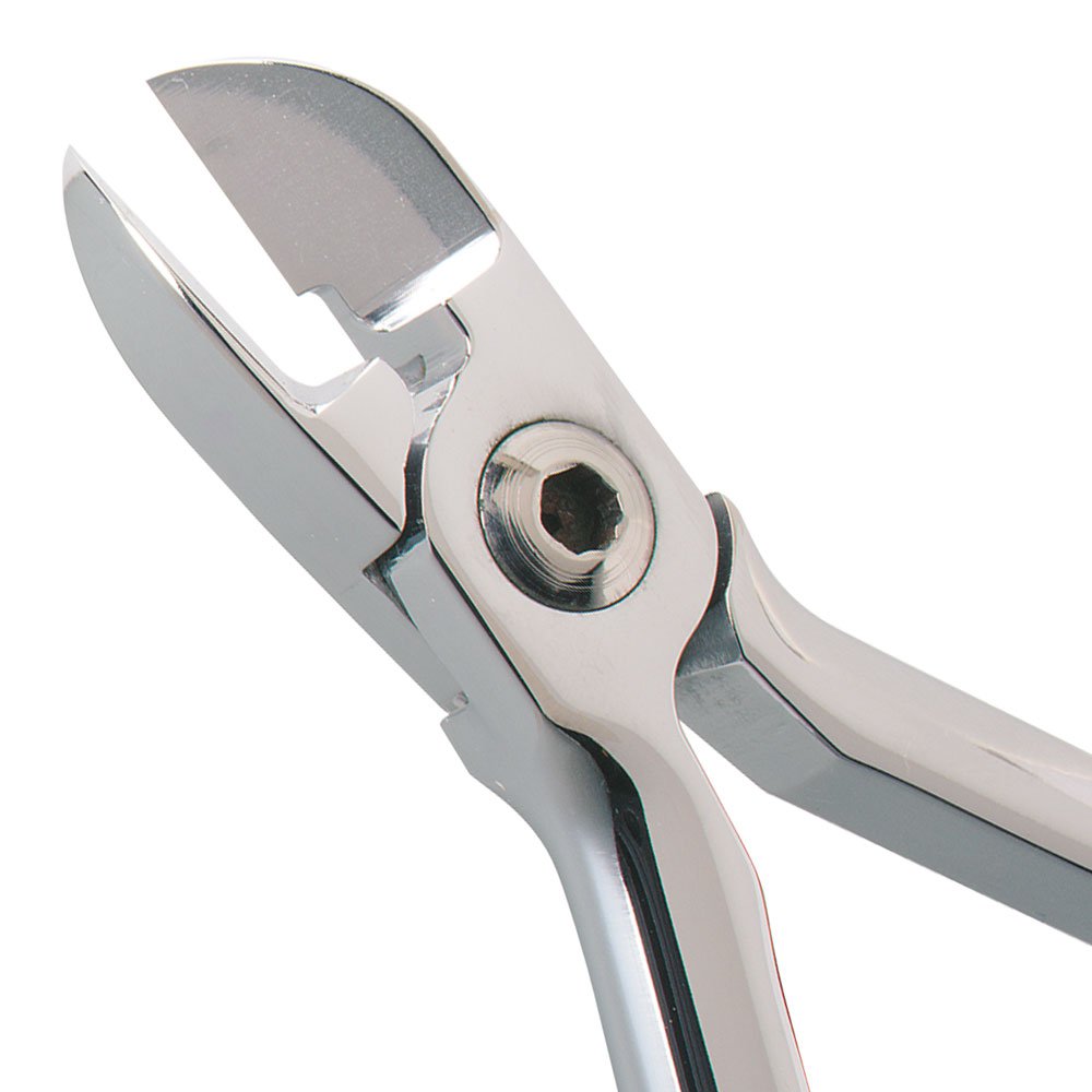 Dental L-Key Joint Pliers with 15 Degree Angled Hard Wire Cutter Un-Breakable Manual Pliers Fitted with Steel Plastic Material