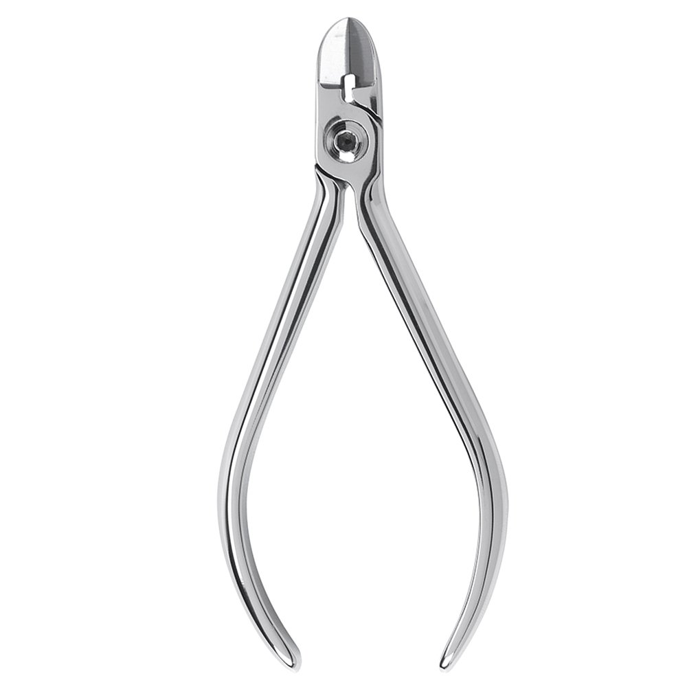 Dental L-Key Joint Pliers with 15 Degree Angled Hard Wire Cutter Un-Breakable Manual Pliers Fitted with Steel Plastic Material