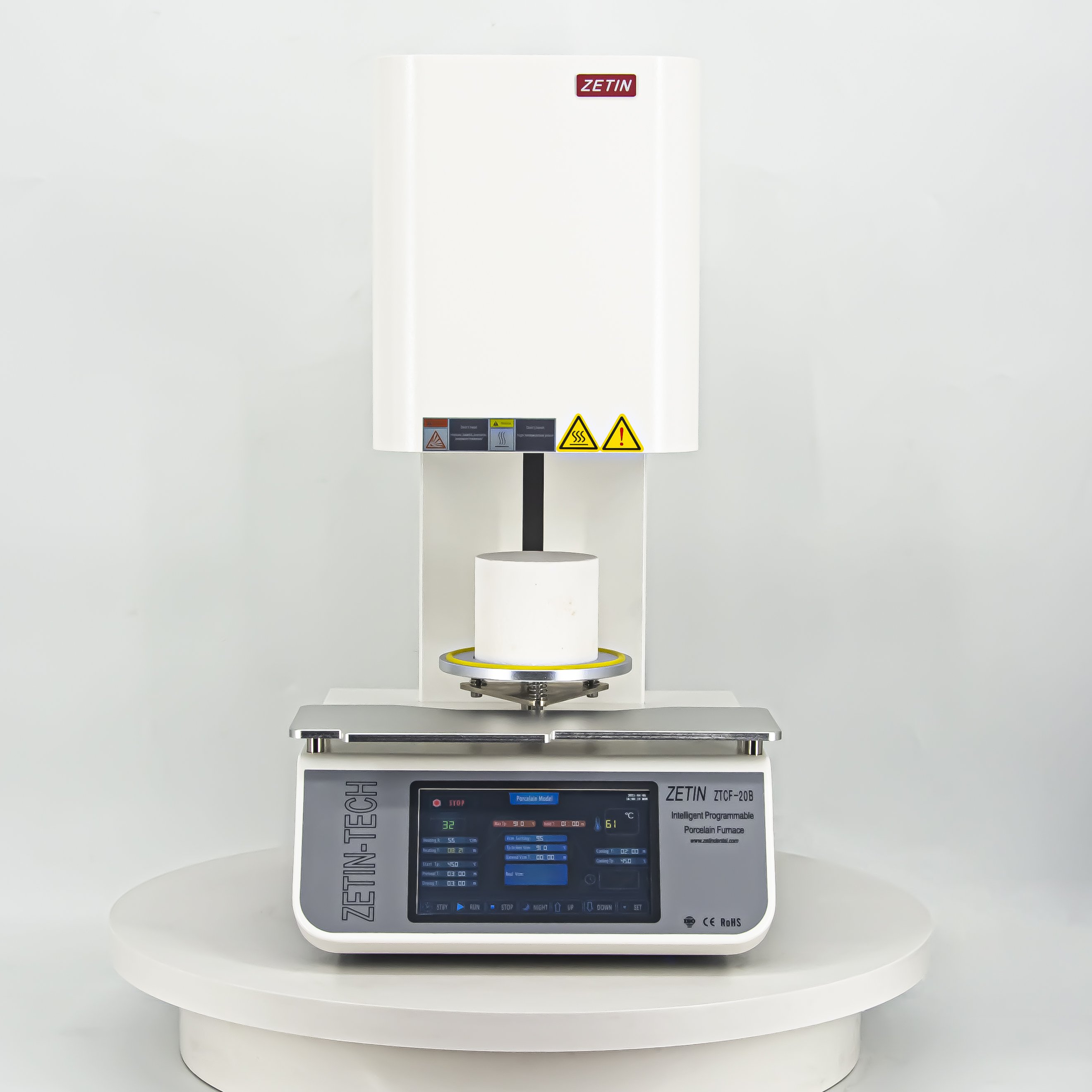 ZETIN Dental Casting Porcelain Furnace Vacuum Dental Porcelain Furnace for Dental Laboratory