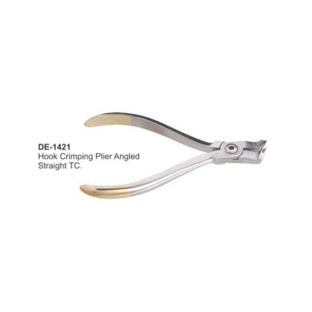 Angled & Straight Dental Pliers Manual TC Hook Crimping Steel Tool