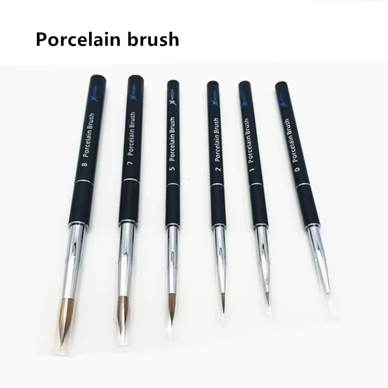 Custom Dental materials on porcelain pen baking porcelain brush