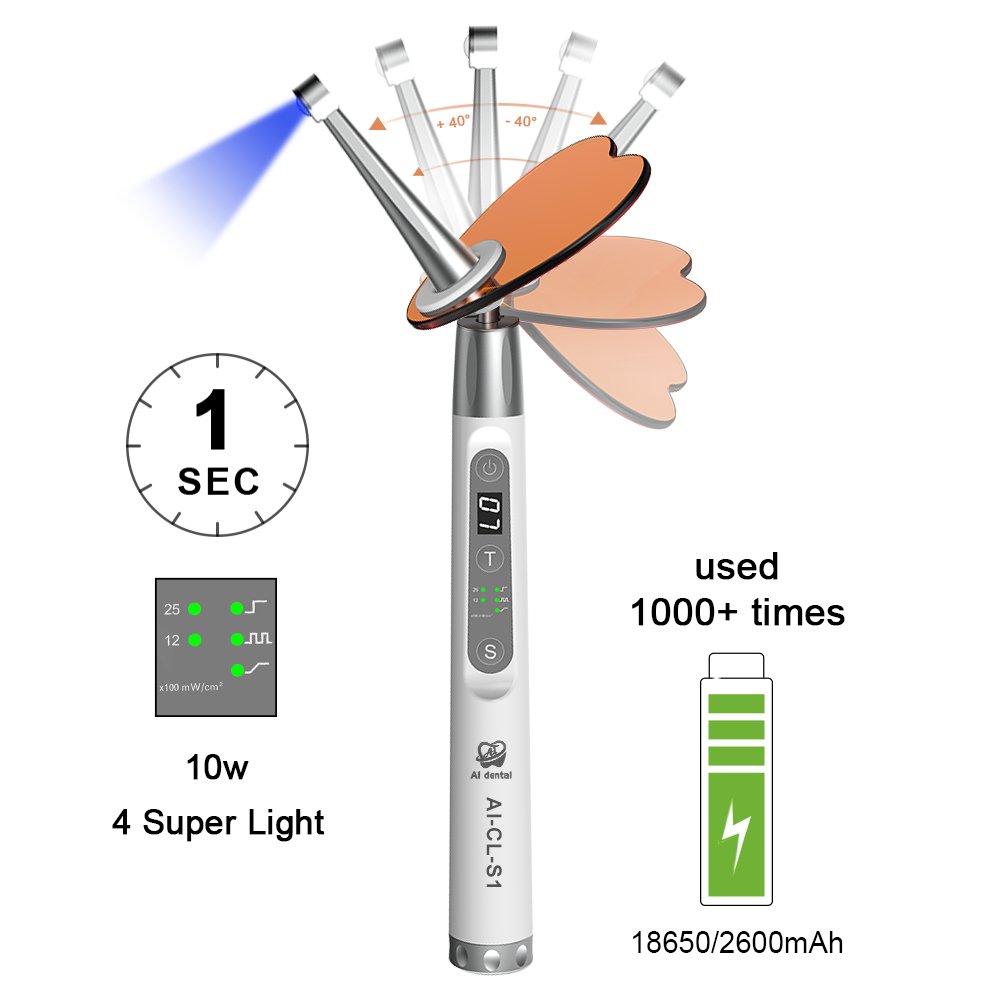 CL-S1 other dental equipment caries cure lamp fast charge 360 degree rotation detecting light surgical tool dental unit