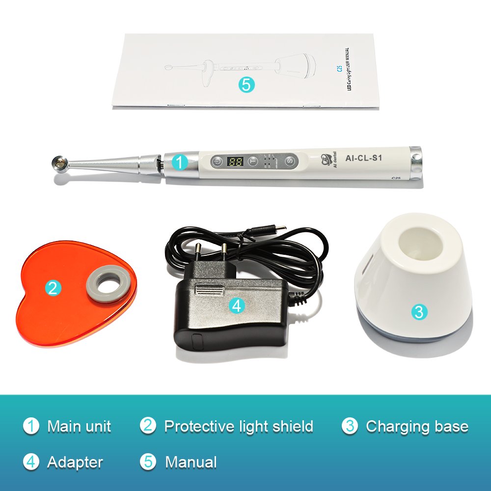 CL-S1 other dental equipment caries cure lamp fast charge 360 degree rotation detecting light surgical tool dental unit
