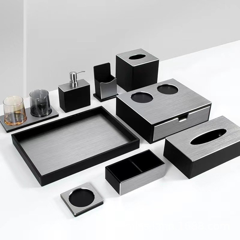 Hotel toiletries dental storage box ktv tissue room tray remote control seat