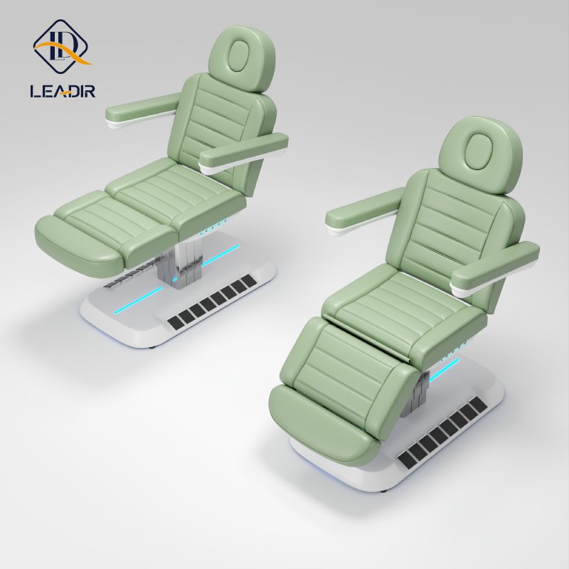 Leadir Modern Luxury Salon Furniture Electric 4 Motor Facial Massage Beauty Bed Spa For Beauty Salon