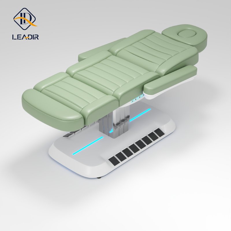 Leadir Modern Luxury Salon Furniture Electric 4 Motor Facial Massage Beauty Bed Spa For Beauty Salon