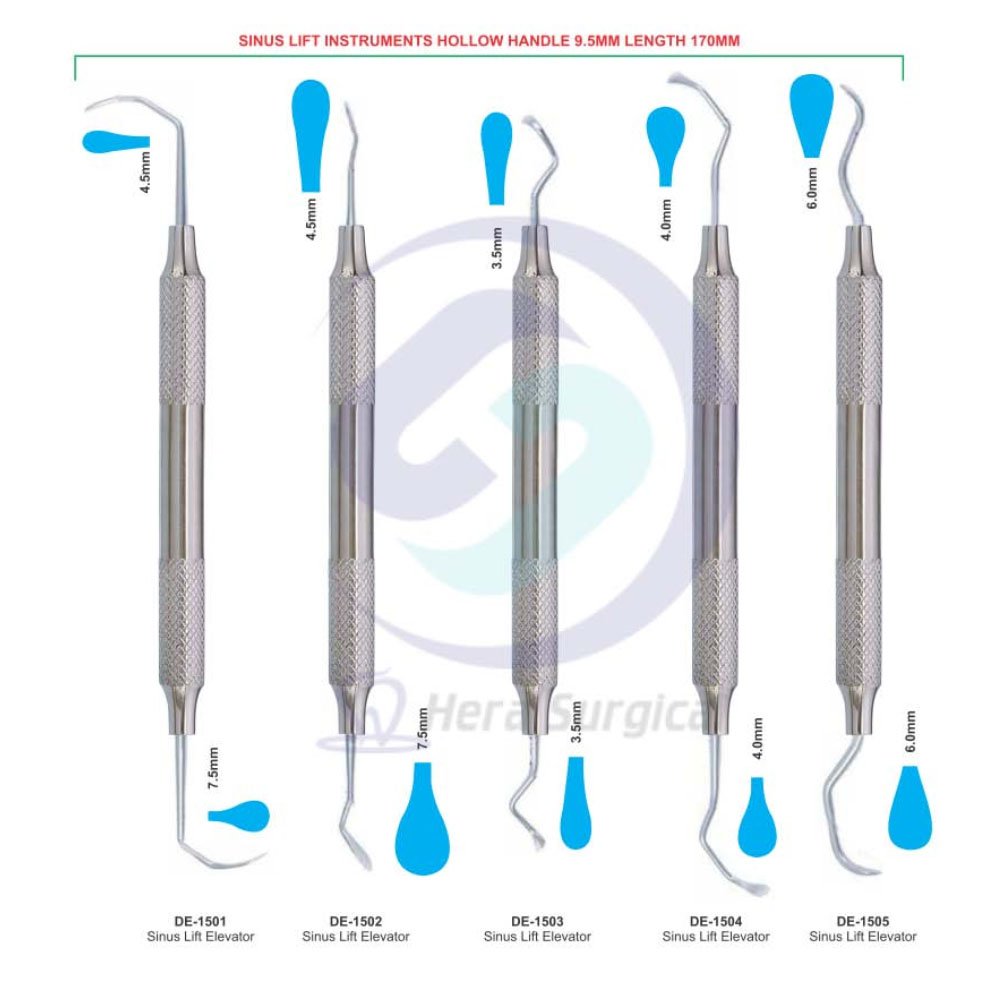 Dental implant elevator/Sinus Lift Elevator/Hot SaleSinus Lift Instruments Hollow Handle 9.5 mm Length 170 mm