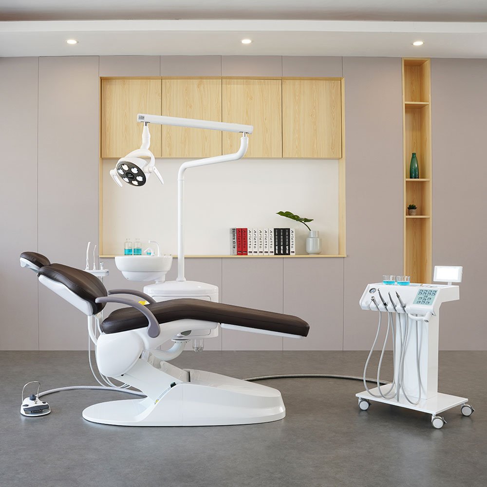 Italy Safety Efficient operation new era dental chair with other dental equipment LED surgical lamp for clinic dentist ODM/OEM