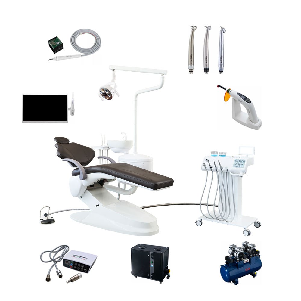 Italy Safety Efficient operation new era dental chair with other dental equipment LED surgical lamp for clinic dentist ODM/OEM