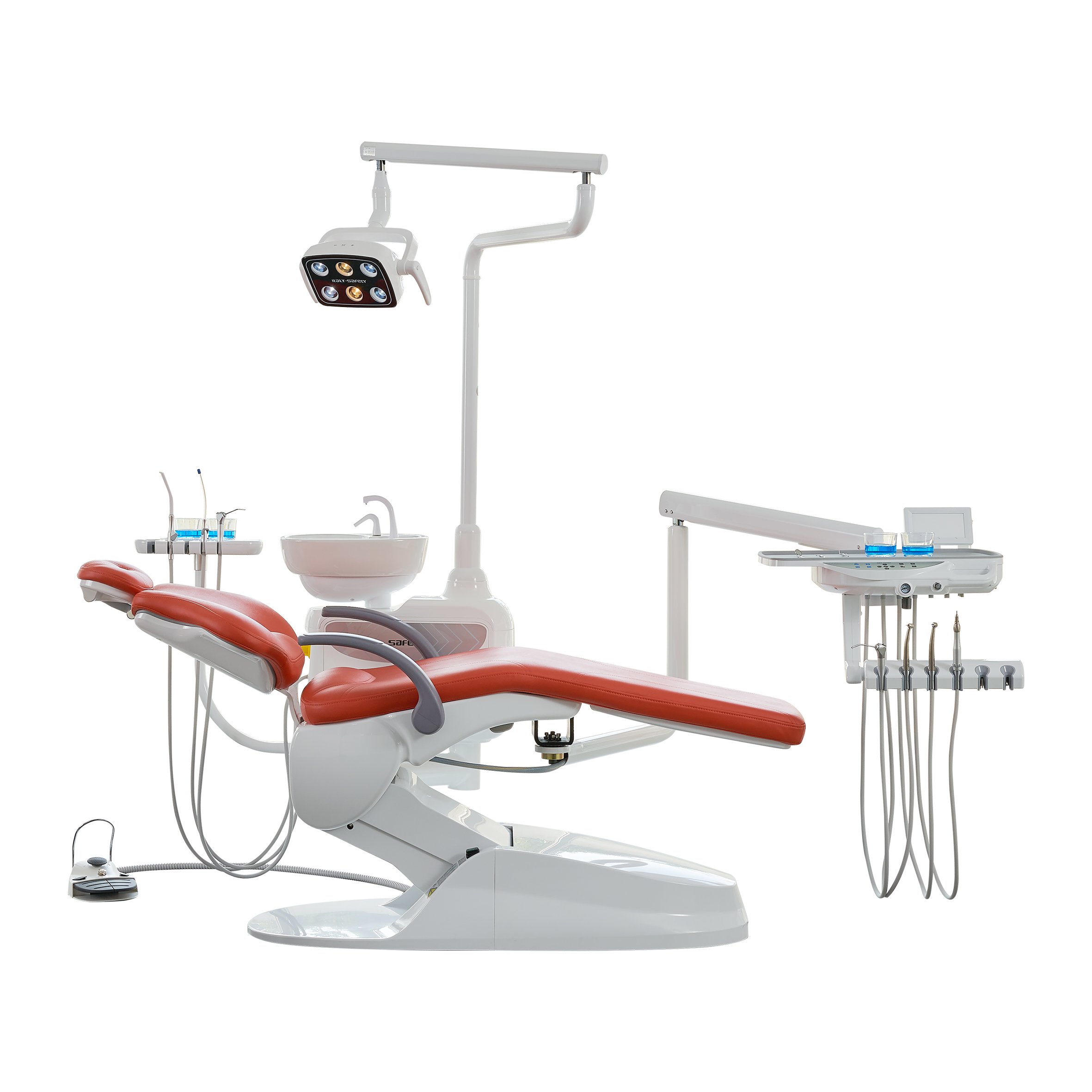 Italy Safety Efficient operation new era dental chair with other dental equipment LED surgical lamp for clinic dentist ODM/OEM