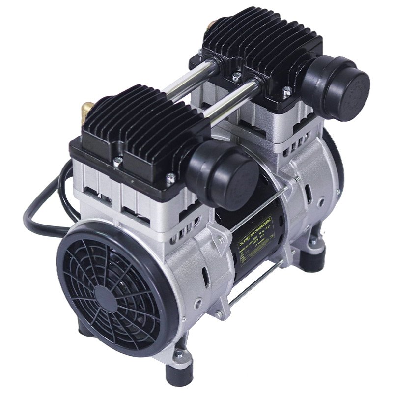 Silent 750w 1500w 2200w compressor de ar Pump Head 200 L/min dental oil free air compressor motor