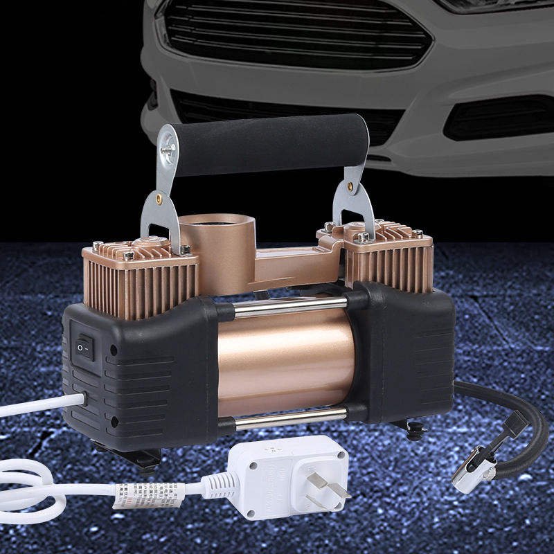 Portable Car Air Compressor 12v Car Wheel Auto Double Cylinder Electrical Air Pump For Vehicle Tyre Tire Inflator