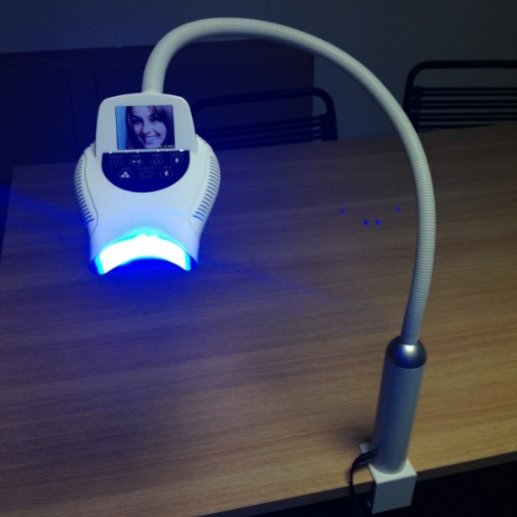 Private logo input high power 30W best blue led accelerator professional dental use teeth whitening machine beauty salon light