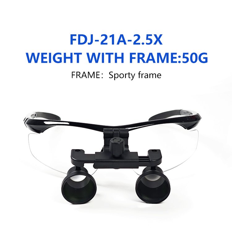 Burite 21A 2.5X Dental Portable Magnifier Dental Loupe Blue Plastic Frame Medical magnifier Other Dental Equipment