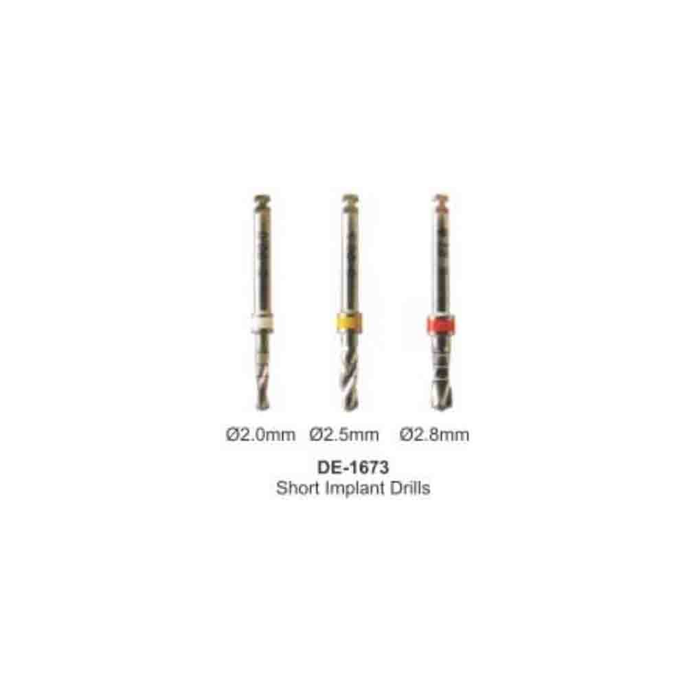 High Quality dental Short Implant Drills 2.0 mm, 2.5 mm, 2.8 mm dental implant dental equipment Implantology Instruments