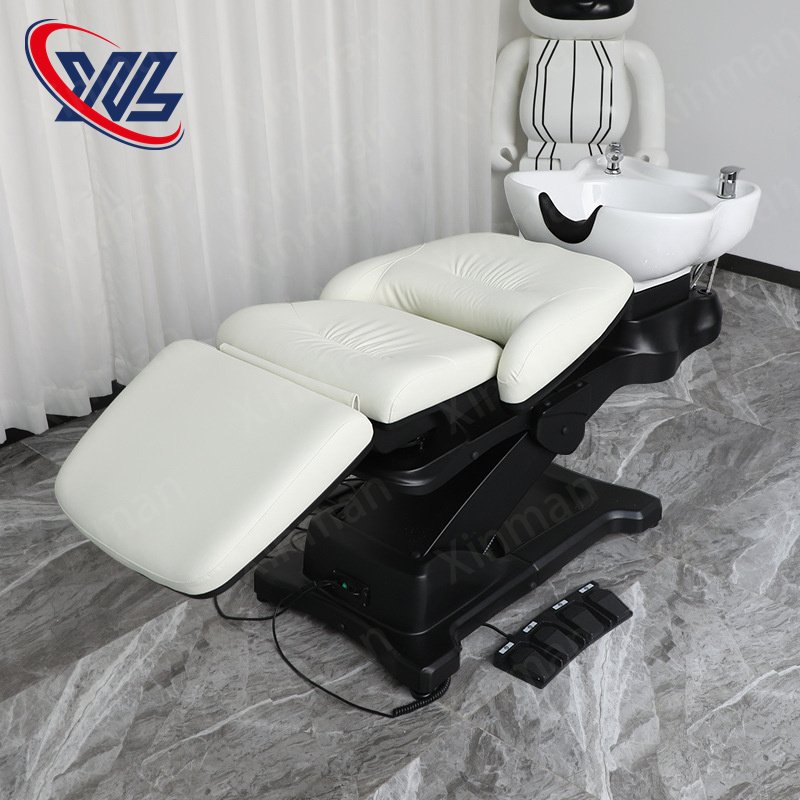 Electric Shampoo Bed Hair Washing Facial Treatment Chair with Basin Head SPA Massage Table Beauty Salon Equipment Set for Salon