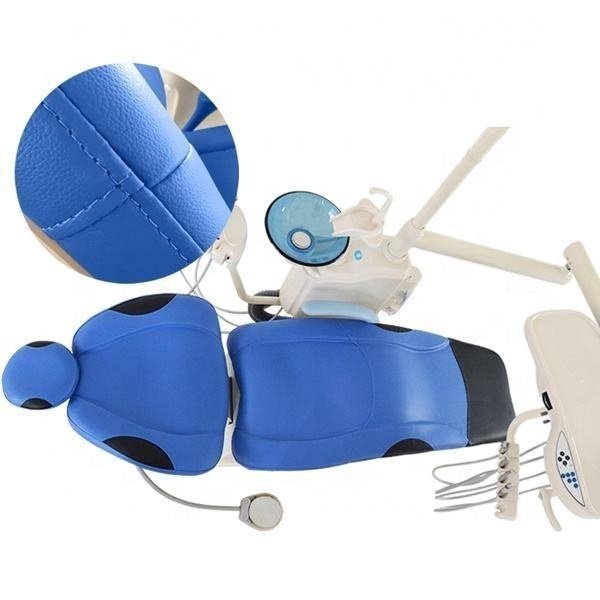 Complete set Economic and Cheaper Type Dental Unit Chair with Dentist Stool scaler curing light handpiece air compressor Camera