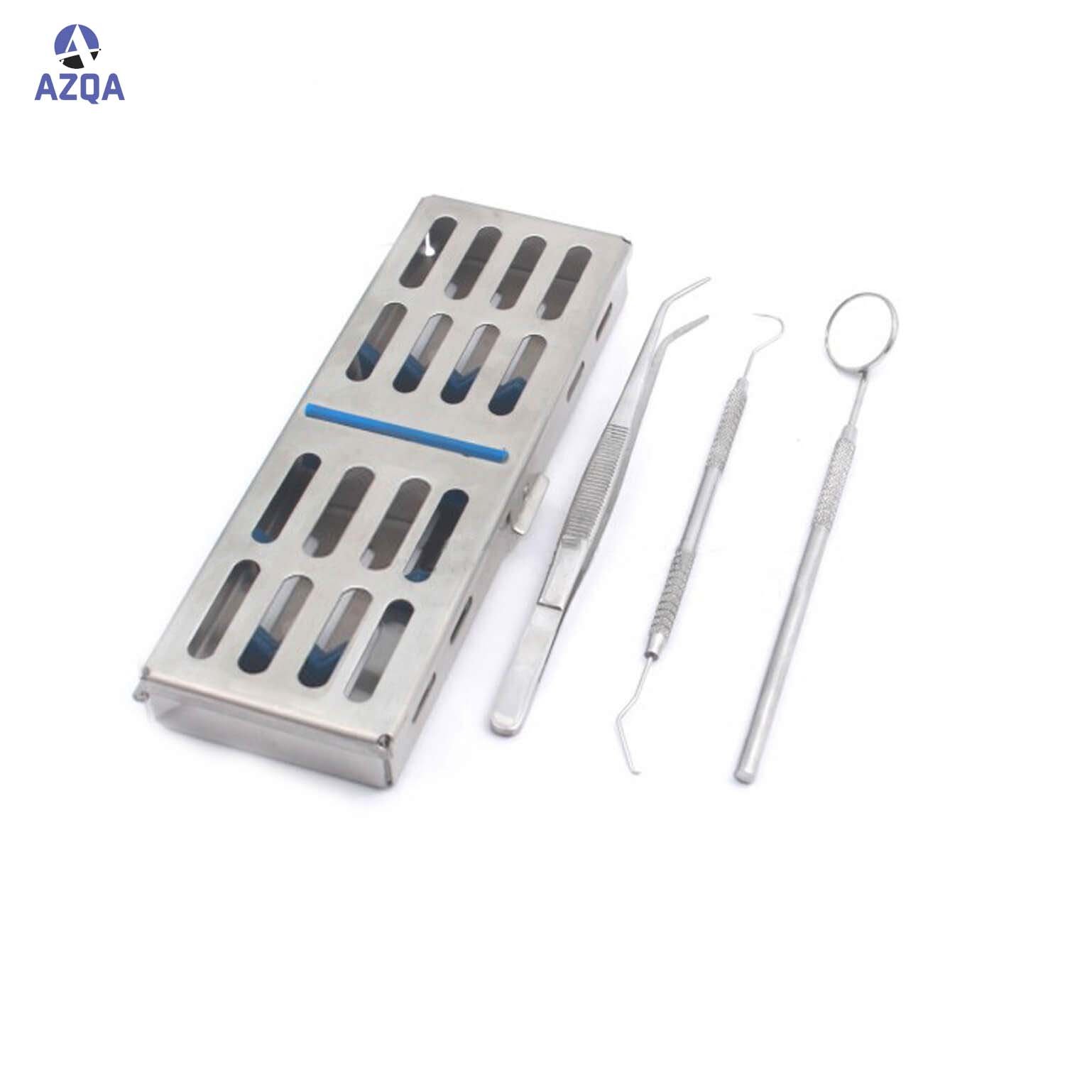 German Dental Autoclave Sterilization Cassette Dental Composite Filling Instruments Anterior Amalgam Placement Tools + Cassette