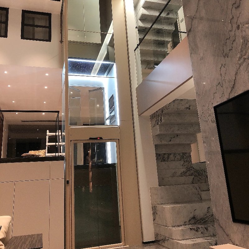 Glass lift 3 floor for sale loft villa lift for 3 stops buildings hotels warehouse mall hoists make in China for older house