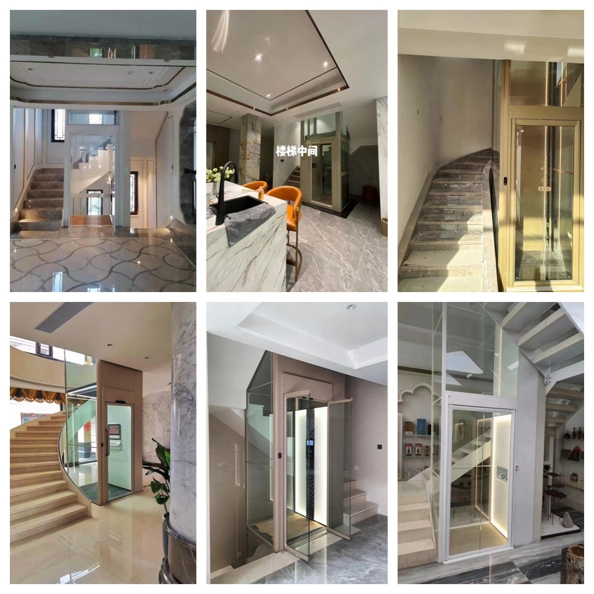 Glass lift 3 floor for sale loft villa lift for 3 stops buildings hotels warehouse mall hoists make in China for older house