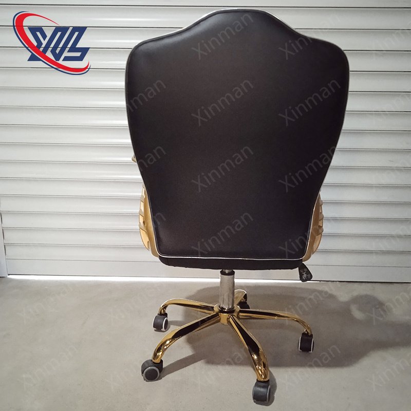 Xinman Factory Custom Black 360 Degrees Rotate Adjust Round Rolling Stool Beauty Salon Stool Swivel Stool with Wheels
