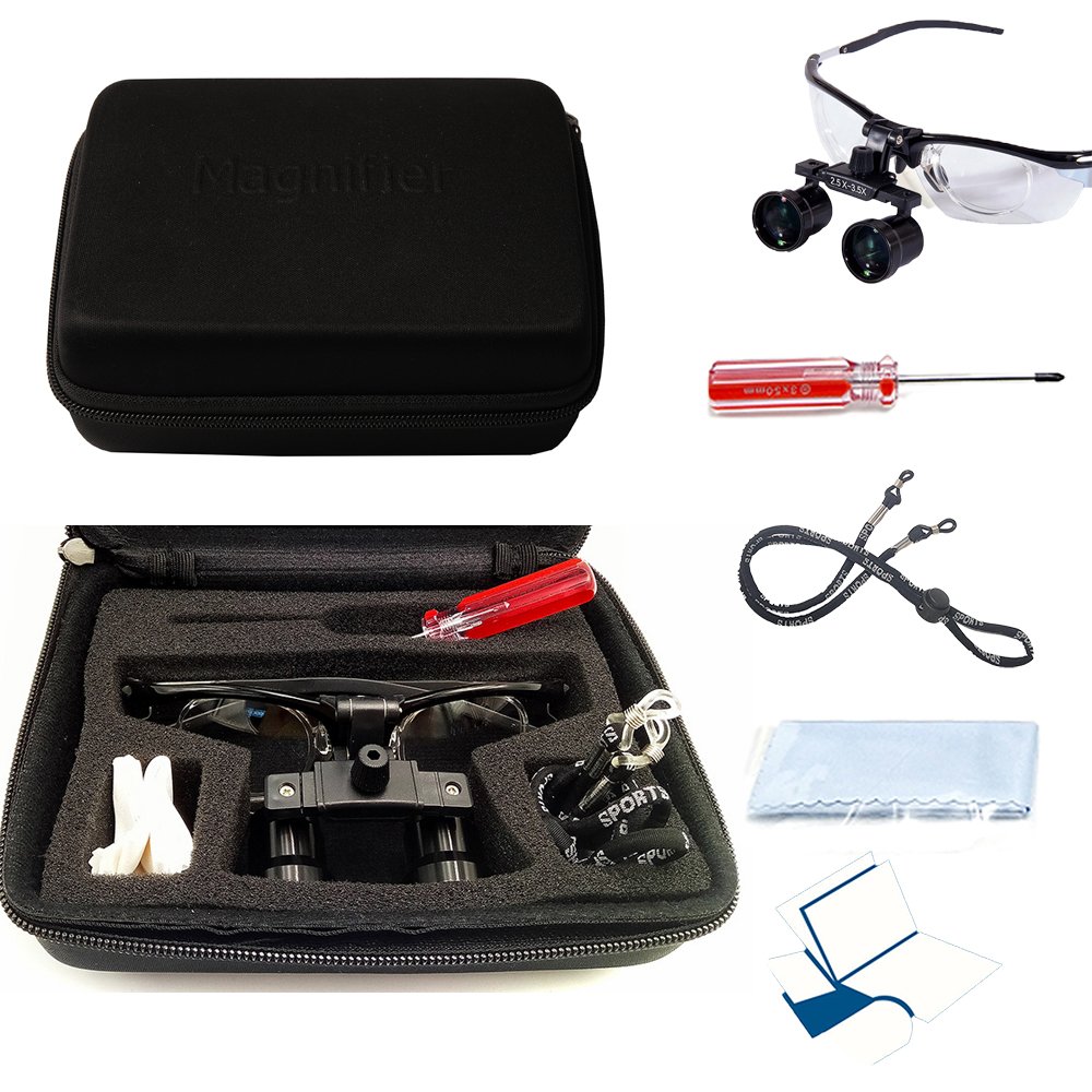 2.5x 3.5x Aluminium Loupes Customized Suit Myopia people Medical Magnifying lens Dental Equipment Binocular