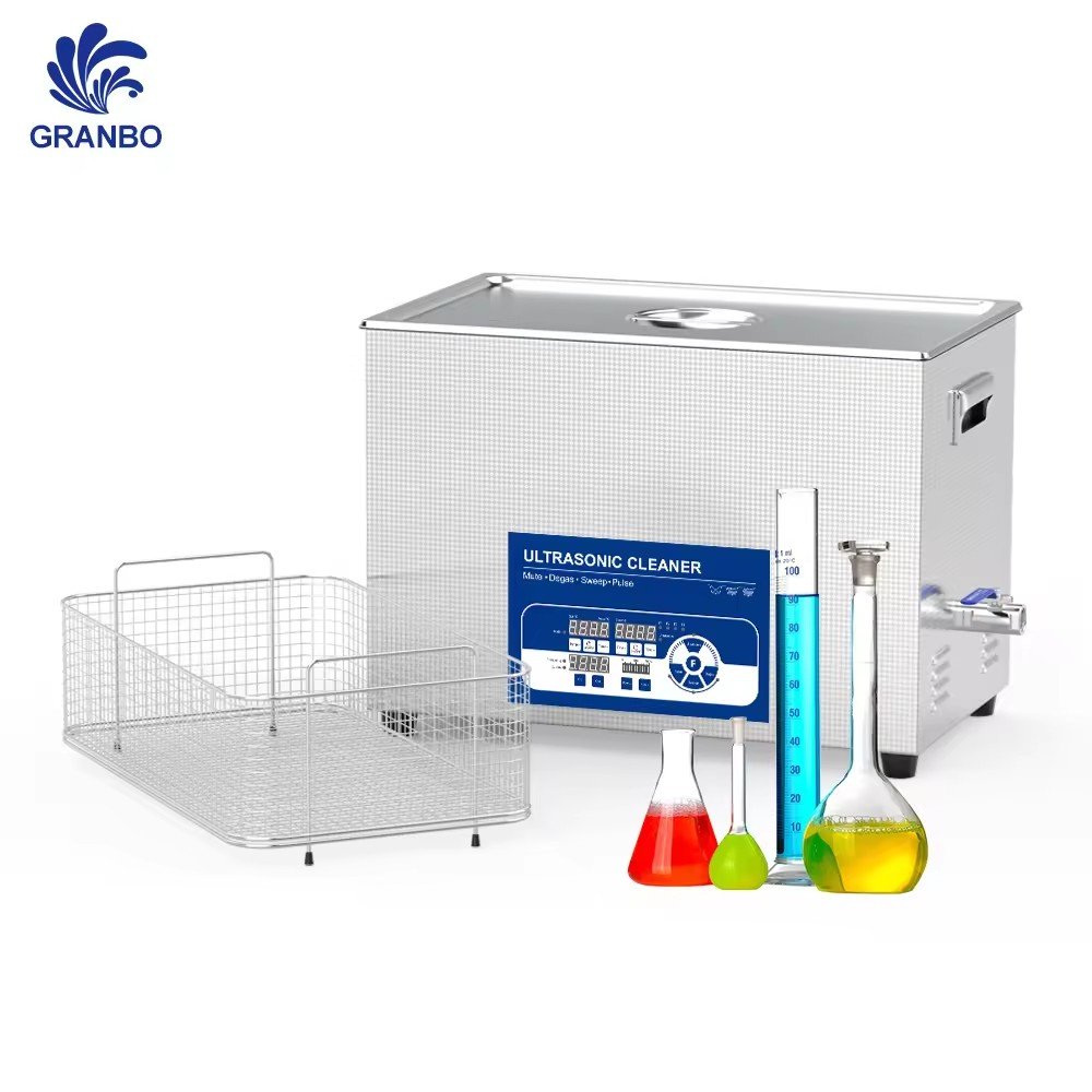GRANBO 22L Dental Cleaning Equipment Lab Medical Instruments Ultrasonic Cleaner Parts with Mute Sweep Pulse Degas Power Function
