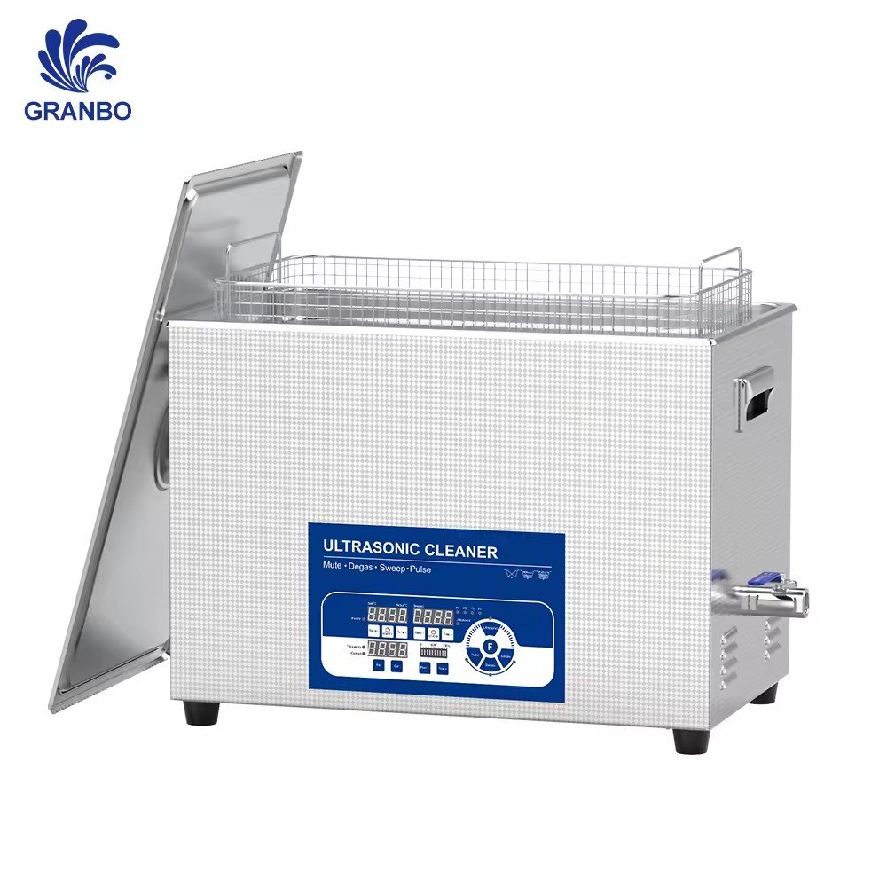 GRANBO 22L Dental Cleaning Equipment Lab Medical Instruments Ultrasonic Cleaner Parts with Mute Sweep Pulse Degas Power Function