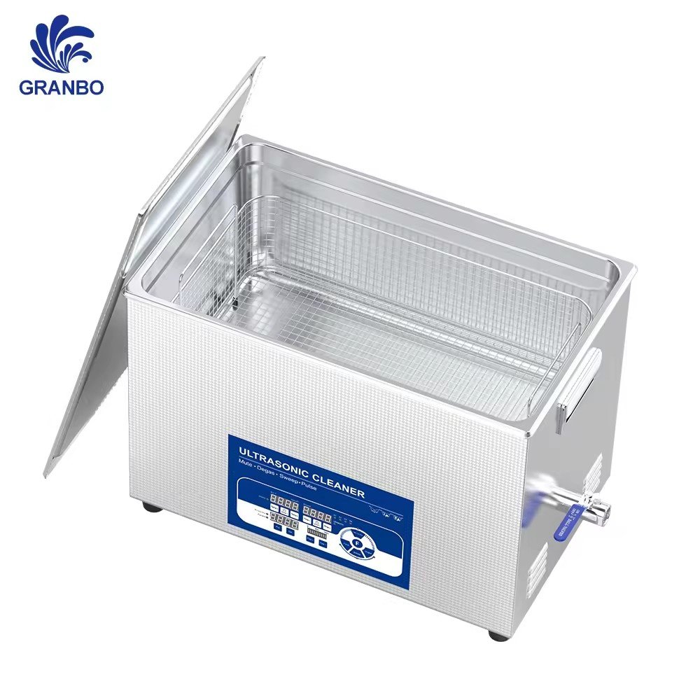 GRANBO 22L Dental Cleaning Equipment Lab Medical Instruments Ultrasonic Cleaner Parts with Mute Sweep Pulse Degas Power Function