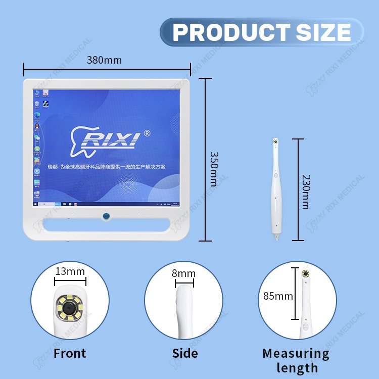 Dental Mobile Cart With Oral Camera Computer System 17 Inches Medical Intra Oral Camera With Mobile Cart