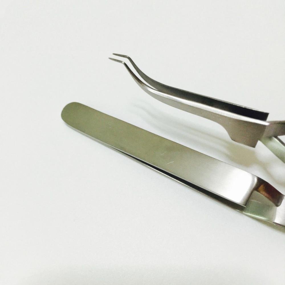 Professional Dental Orthodontic Brackets Tweezers Stainless Steel Custom Size Buccal Tube Tweezers Holders