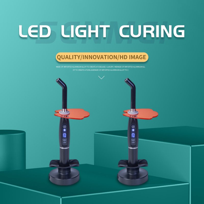 Dental Wireless LED Curing Light Curable Resin Oral Hygiene Cordless Device Led Dental Photopolymerizer Lamp