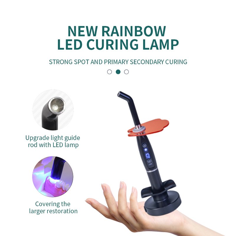 Dental Wireless LED Curing Light Curable Resin Oral Hygiene Cordless Device Led Dental Photopolymerizer Lamp