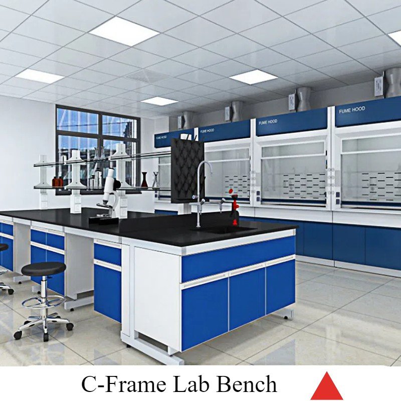 LAB Furniture table with Chemical Resistance Counter Top Custom Science Lab Work Benches
