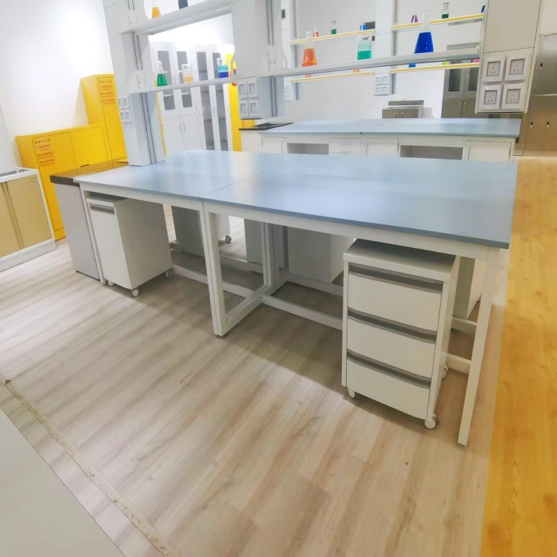 LAB Furniture table with Chemical Resistance Counter Top Custom Science Lab Work Benches