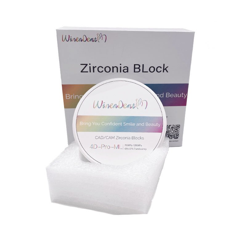 Dental Crown Material 4D-Pro-ML 12mm Multilayer Dental Zirconia Blocks