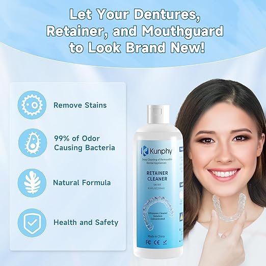 OEM Wholesale 250ml Ultrasonic Cleaning Fluid for Dentures and Braces - Edible High Quality Cleaning Fluid