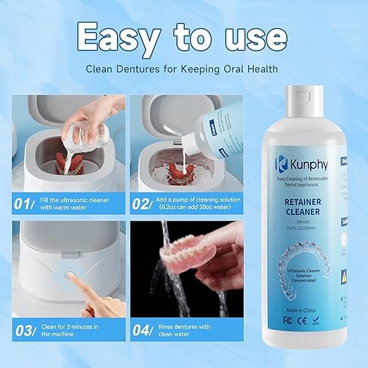OEM Wholesale 250ml Ultrasonic Cleaning Fluid for Dentures and Braces - Edible High Quality Cleaning Fluid
