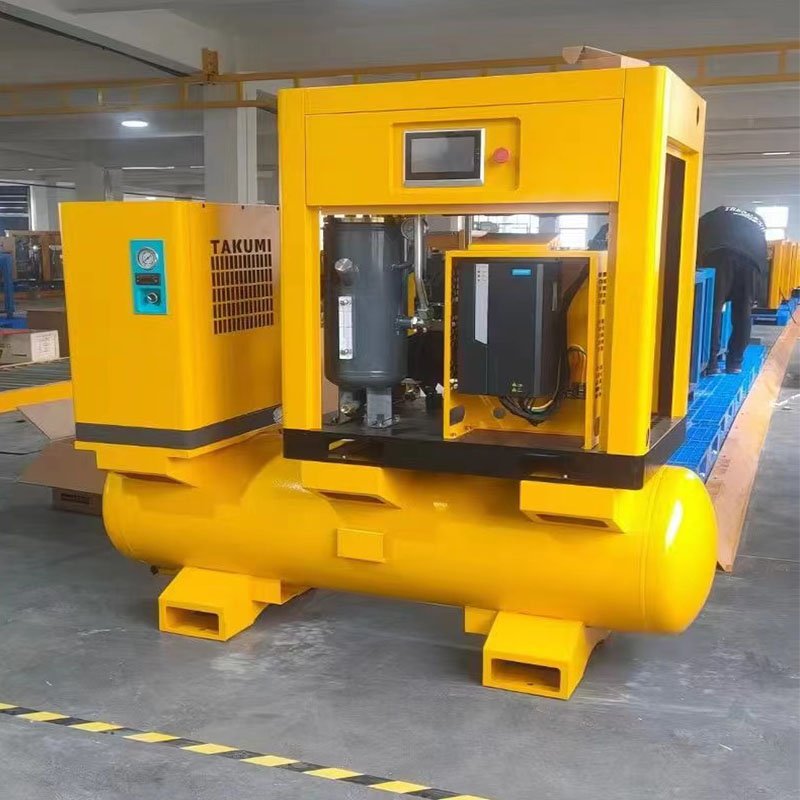 all in one industrial rotary screw air compressor for metals cutting