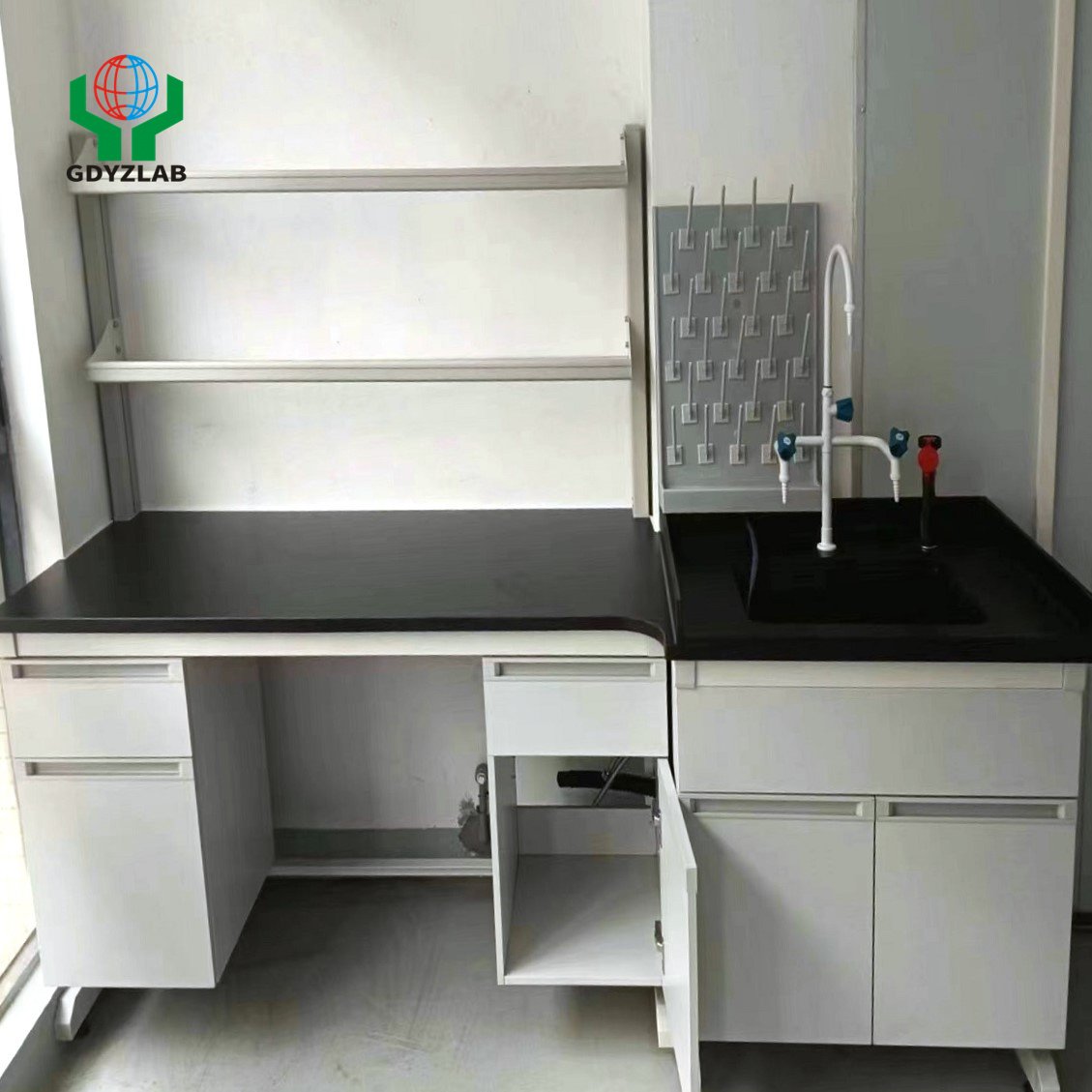 Affordable Customized Heavy Duty Steel and Wood Wall Bench workbench Laboratory
