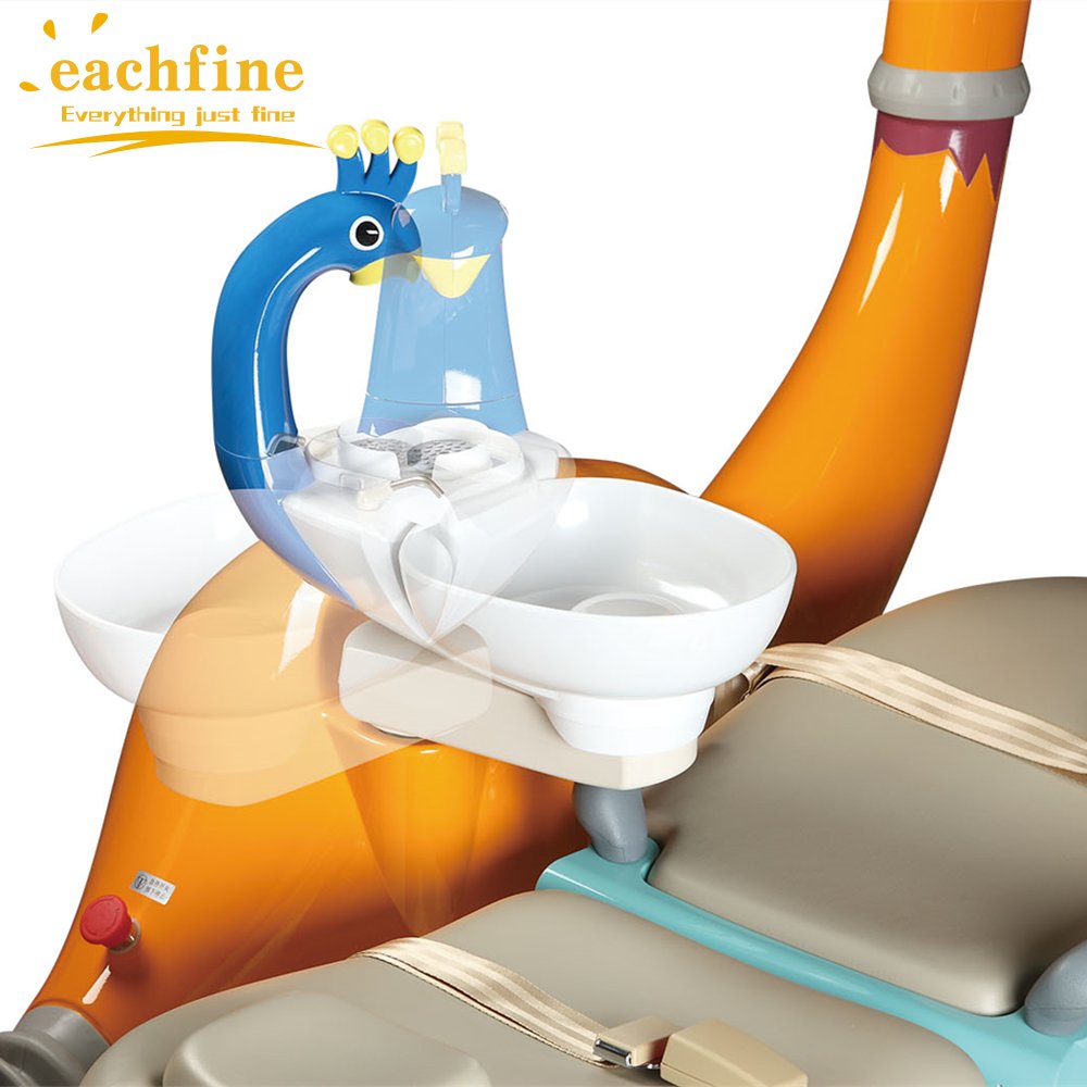 Lovely Pediatric Safe Medical Hospital Dental Clinic Cute Dolphin Dinosaur Children Electric Kids Dental Chair Unit