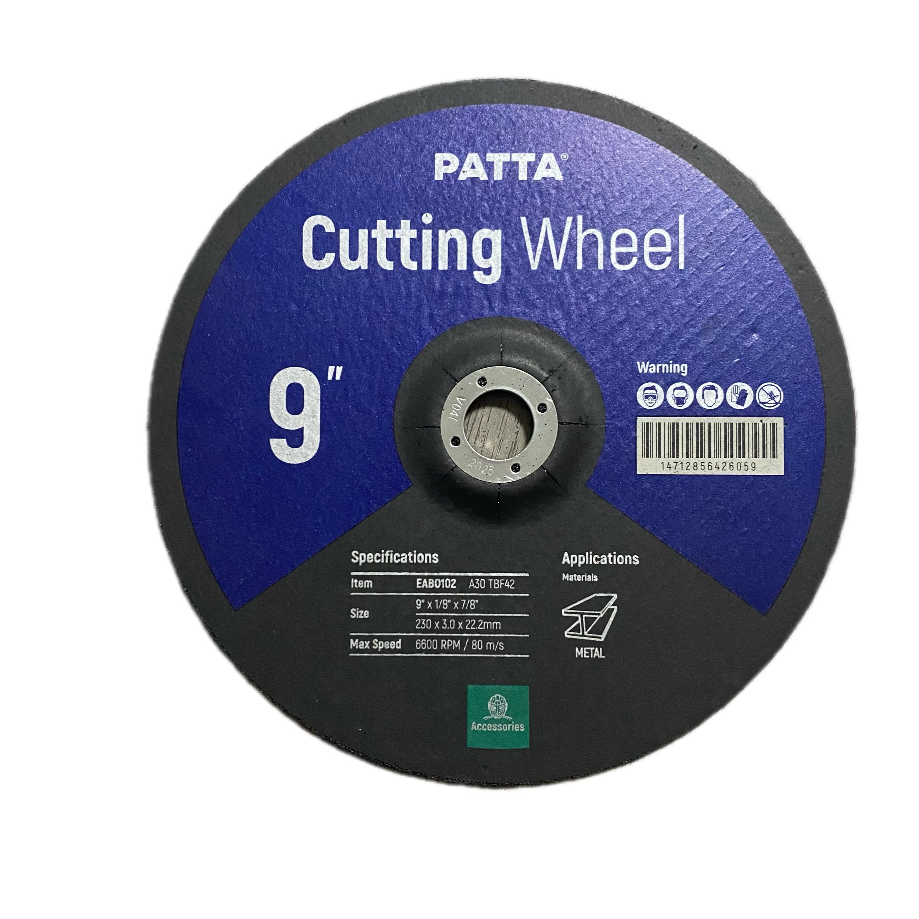 9'' 230x3x22.2mm abrasive tools metal cutting disc cut off wheel for metal