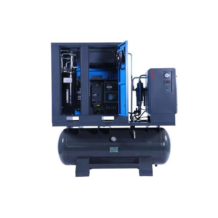 All In One Air Compressors 15KW/5.5KW/7.5KW/11KW VSD 380V 50HZ 3 Phase 8 Bar Combined Screw Air Compressors Compressor machinery
